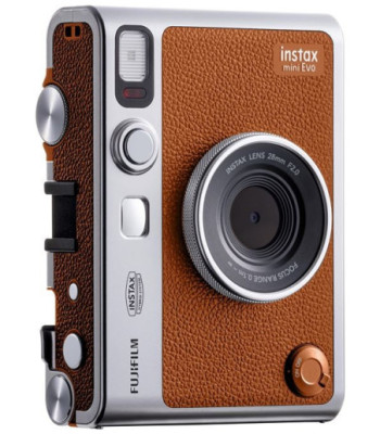 Instax Mini Evo kamera. Brun
