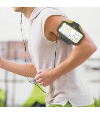 SBS XXXL mobilholder til armen til sport. Sort/grøn