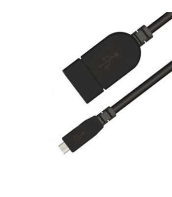 Sinox iMedia Micro USB OTG adapter. 0,2m. Sort