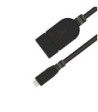 Sinox iMedia Micro USB OTG adapter. 0,2m. Sort