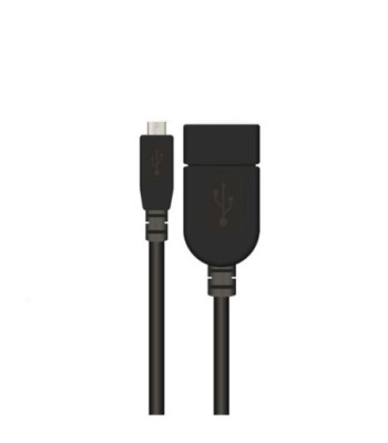 Sinox iMedia Micro USB OTG adapter. 0,2m. Sort
