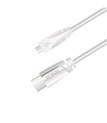 Sinox iMedia USB C til Micro USB kabel. 1m. Hvid