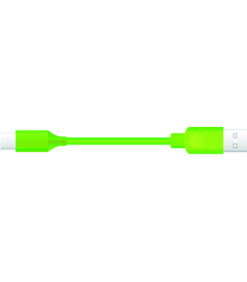 Sinox iMedia USB C til USB A kabel. 2m. Grøn