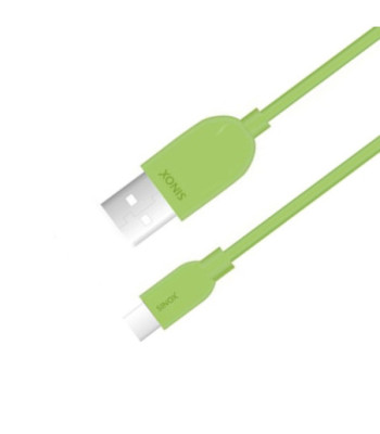 Sinox iMedia USB C til USB A kabel. 2m. Grøn