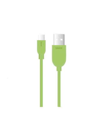 Sinox iMedia USB C til USB A kabel. 2m. Grøn
