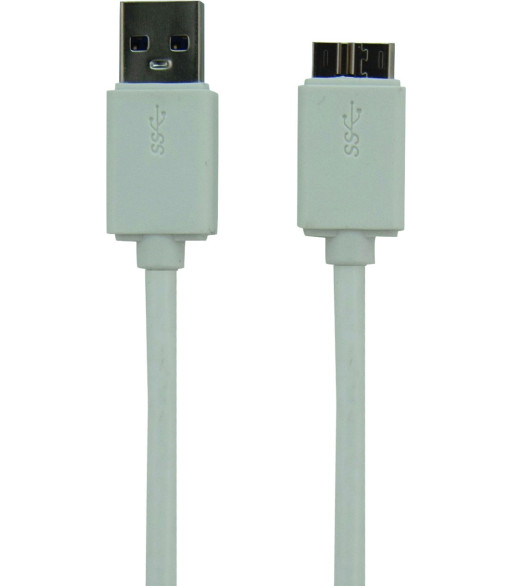 Sinox iMedia USB A 3.0 til Micro USB 3.0. 1m. Hvid