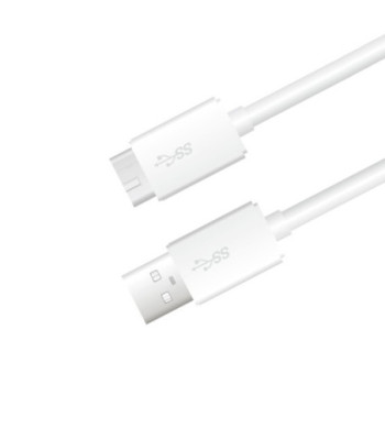 Sinox iMedia USB A 3.0 til Micro USB 3.0. 1m. Hvid
