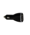 Sinox iMedia 12V dobbelt USB A biloplader. 1.0+2.1A. Sort