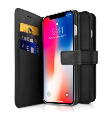 ITSKINS BOOK cover til iPhone XR®. Sort