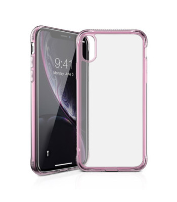ITSKINS NANO ICE cover til iPhone XR®. Lyserød og gennemsigtig