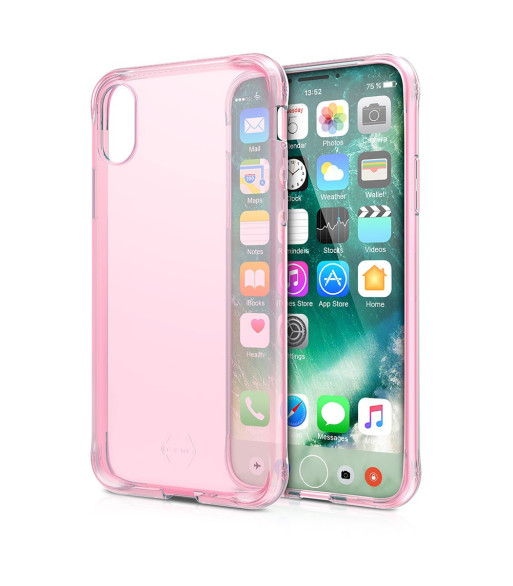 ITSKINS NANO GEL cover til iPhone XS / X®. Lyserød ITSKINS NANO GEL cover til iPhone XS / X®. Lyserød