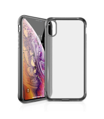 ITSKINS NANO ICE cover til iPhone XS / X®. Sort og gennemsigtig