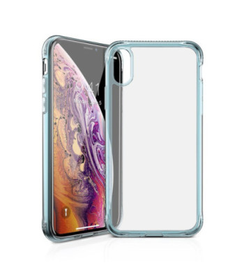 ITSKINS NANO ICE cover til iPhone XS / X®. Lyseblå og gennemsigtig
