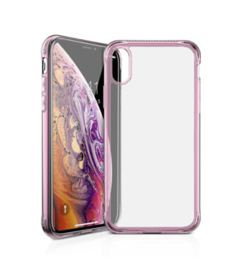 ITSKINS NANO ICE cover til iPhone XS / X®. Lyserød og gennemsigtig