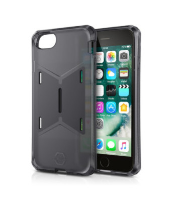 ITSKINS MAGNETA cover til iPhone 8 Plus / 7 Plus / 6s Plus / 6 Plus® + mobilholder til bilen. Sort