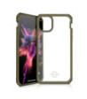 ITSKINS HYBRID SOLID cover til iPhone 11 Pro / XS / X®. Olivengrøn og gennemsigtig