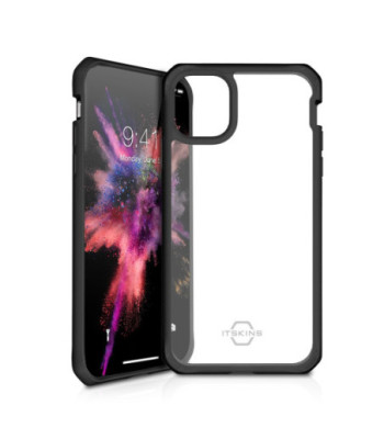 ITSKINS HYBRID SOLID cover til iPhone 11 Pro / XS / X®. Sort og gennemsigtig