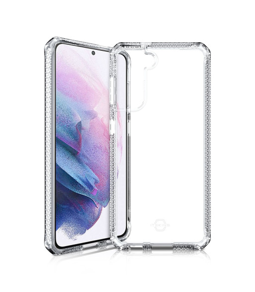 ITSKINS SPECTRUM CLEAR cover til Samsung Galaxy S21 + 4G / 5G®. Gennemsigtig ITSKINS SPECTRUM CLEAR cover til Samsung Galaxy S21 + 4G / 5G®. Gennemsigtig