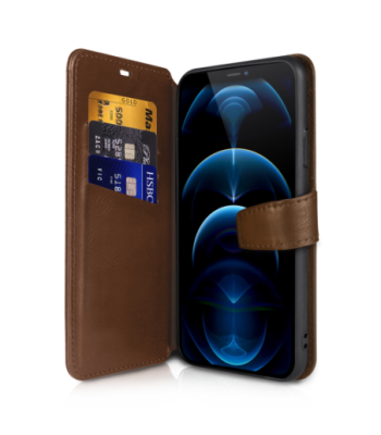 ITSKINS BOOK cover til iPhone 12 Pro Max®. Brun