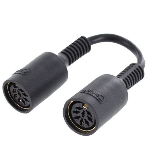 Cavus adapter 8 -pin DIN hun. 0,15m. Sort Cavus adapter 8 -pin DIN hun. 0,15m. Sort