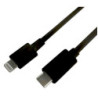 Sinox iMedia USB C til Lightning kabel. 1m. Sort