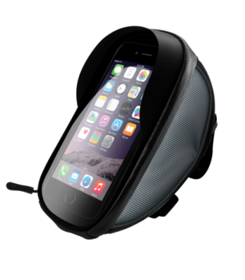 Sinox smartphone taske til cykel og MC. Sort