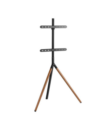 Sinox Tripod TV gulvstand med drejbar top. 45"-65". Mørkt træ/sort