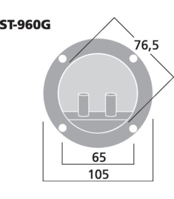 Højttalerterminal - ST-960G MONACOR