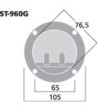 Højttalerterminal - ST-960G MONACOR
