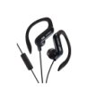 JVC ear clip høretelefoner til sport med fjernbetjening og mikrofon. Sort