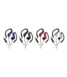JVC ear clip høretelefoner til sport med fjernbetjening og mikrofon. Sort