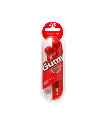 JVC Gumy in-ear høretelefoner. Rød