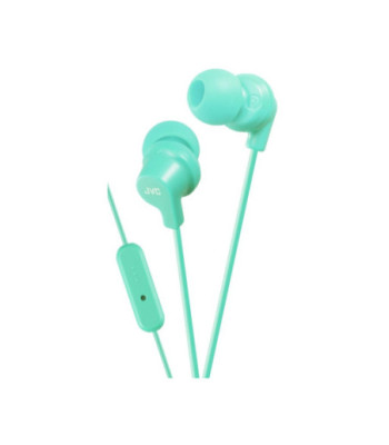 JVC in-ear høretelefoner med fjernbetjening og mikrofon. Mint