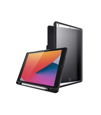 ITSKINS HYBRID SOLID FOLIO cover til iPad 10,2" 2021 (9. gen.)®. Sort