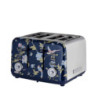 VQ Laura Ashley Slice Toaster. Blå/sølv