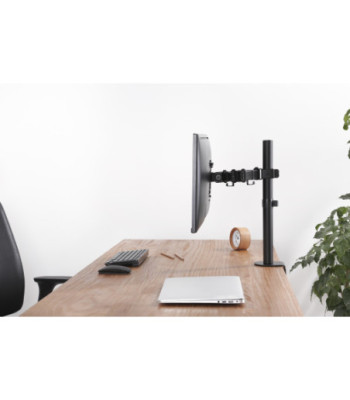 Sinox Office enkel skærm skrivebordsbeslag. Op til 32". Sort