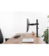 Sinox Office enkel skærm skrivebordsbeslag. Op til 32". Sort