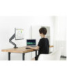 Sinox Office enkel skærm skrivebordsbeslag med gasspring. Op til 32". Sort