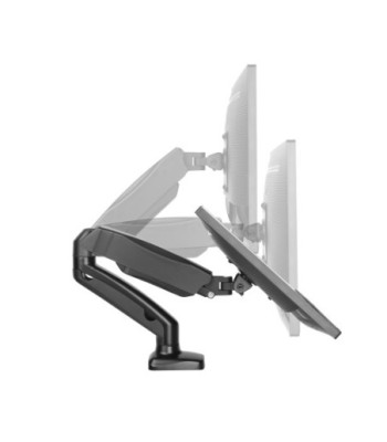 Sinox Office enkel skærm skrivebordsbeslag med gasspring. Op til 32". Sort