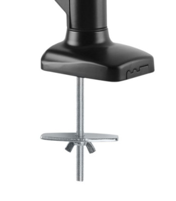 Sinox Office enkel skærm skrivebordsbeslag med gasspring. Op til 32". Sort