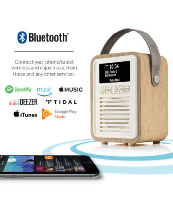 VQ Retro Mini radio. Oak