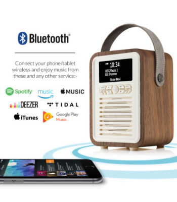 VQ Retro Mini radio. Walnut