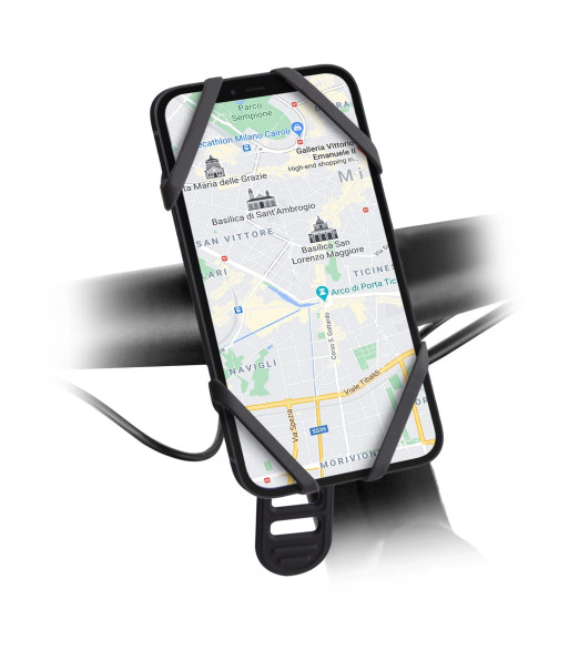 SBS silikone mobilholder til cykel, løbehjul eller barnevogn SBS silikone mobilholder til cykel, løbehjul eller barnevogn