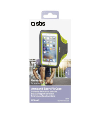 SBS mobilholder til armen til sport. Sort/grøn
