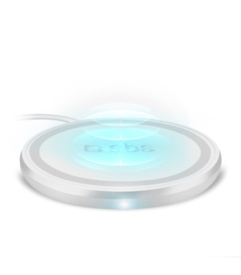 SBS trådløs 15W Qi opladerplade. Hvid