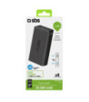 SBS hurtigtopladende powerbank. 20,000 mAh. Sort