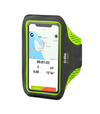 SBS XXL mobilholder til armen til sport. Sort/grøn