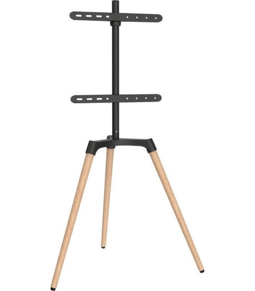 Tripod TV gulvstand med drejbar top. 42"-65". Lyst træ/sort Tripod TV gulvstand med drejbar top. 42"-65". Lyst træ/sort