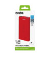 SBS hurtigtopladende powerbank. 10,000 mAh. Rød