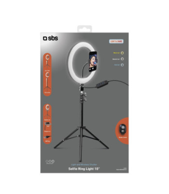 SBS Ring Light med justerbar tripod